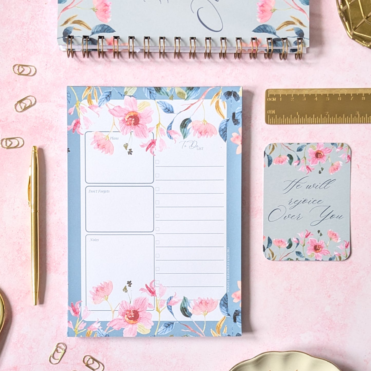 He Will Collection | Desk Planner | Christian Faith Stationery