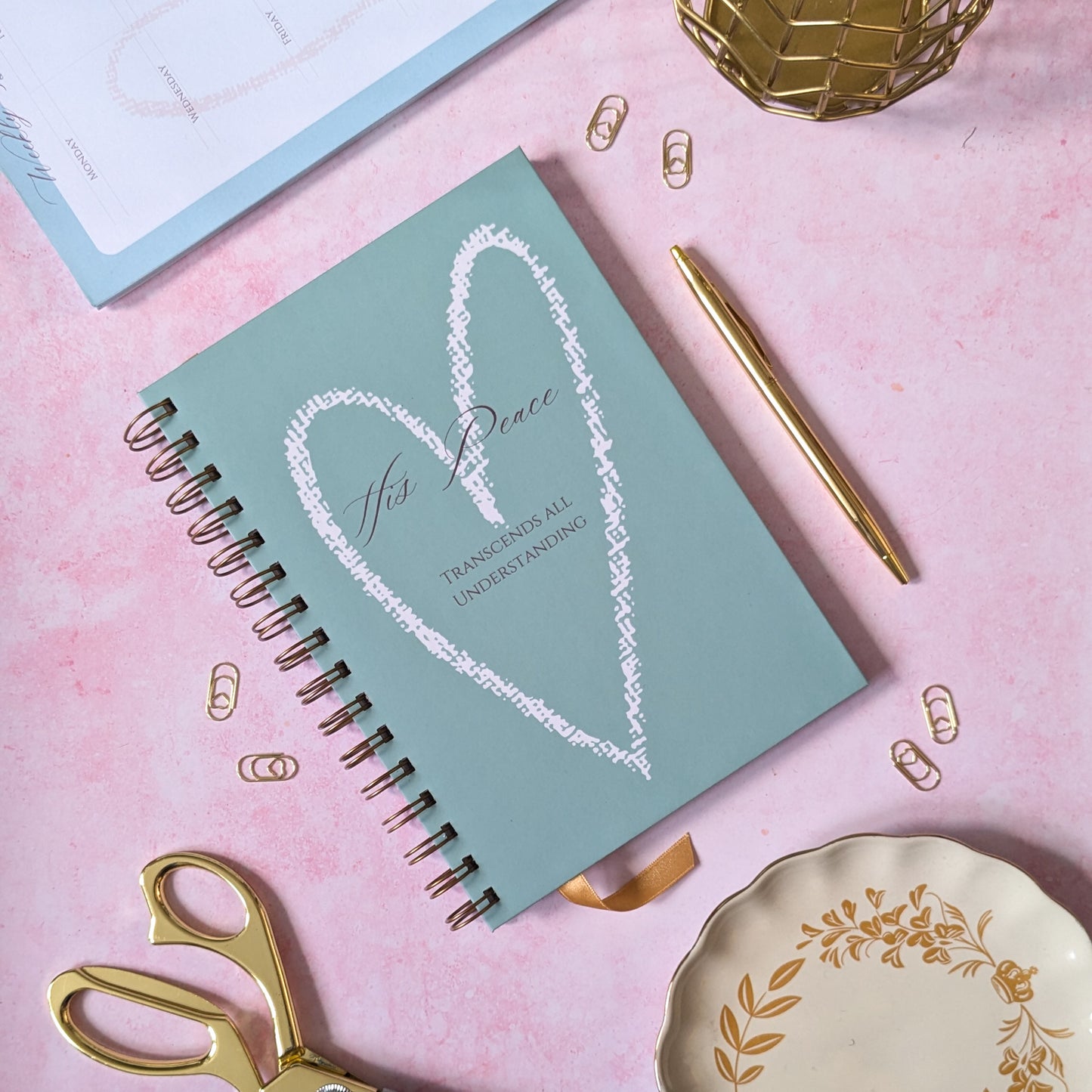 His Peace | Philippians 4 | Daily Journal | Christian Faith Stationery