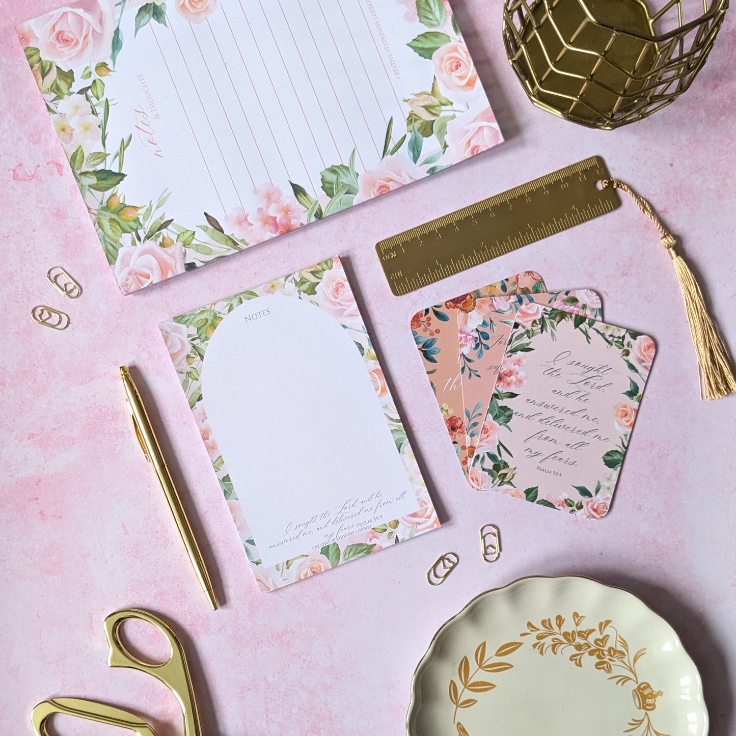 Truth in Florals Collection | A6 List Pad | Christian Faith Stationery