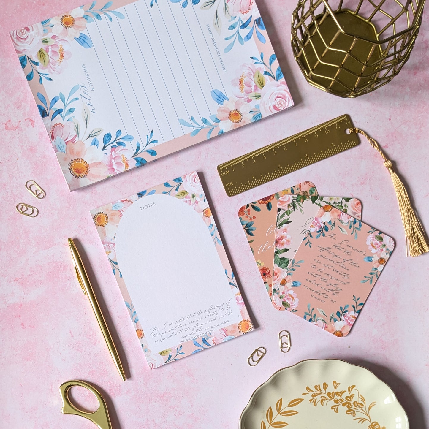 Truth in Florals Collection | A6 List Pad | Christian Faith Stationery