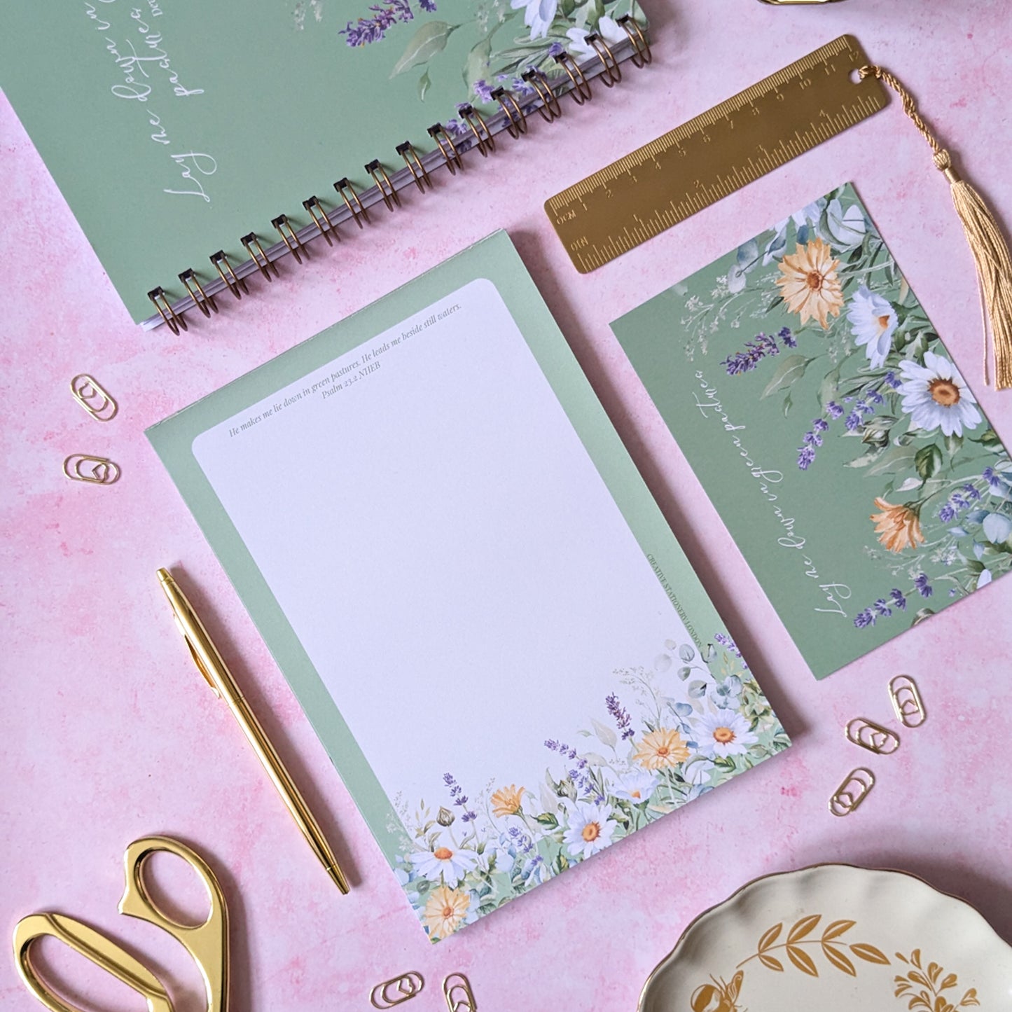 Wildflower Collection | A5 Notepad | Christian Faith Stationery