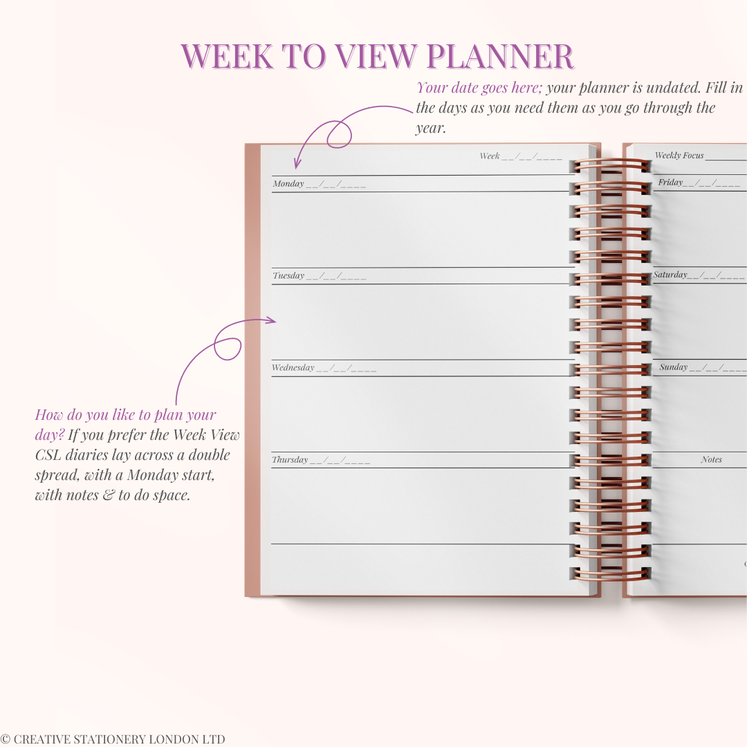 Personalised Undated Planner | Soft Leopard | Mocha