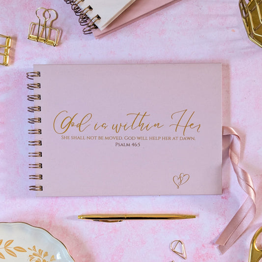 God is Within Her | Personalised Memory Book | Faith-Inspired Keepsake