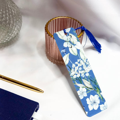 Floral Aluminium Bookmark | Butterfly Blues