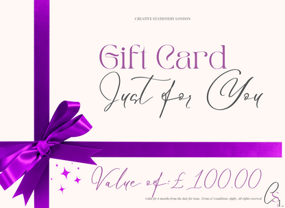 Creative Stationery London | Digital Gift Card