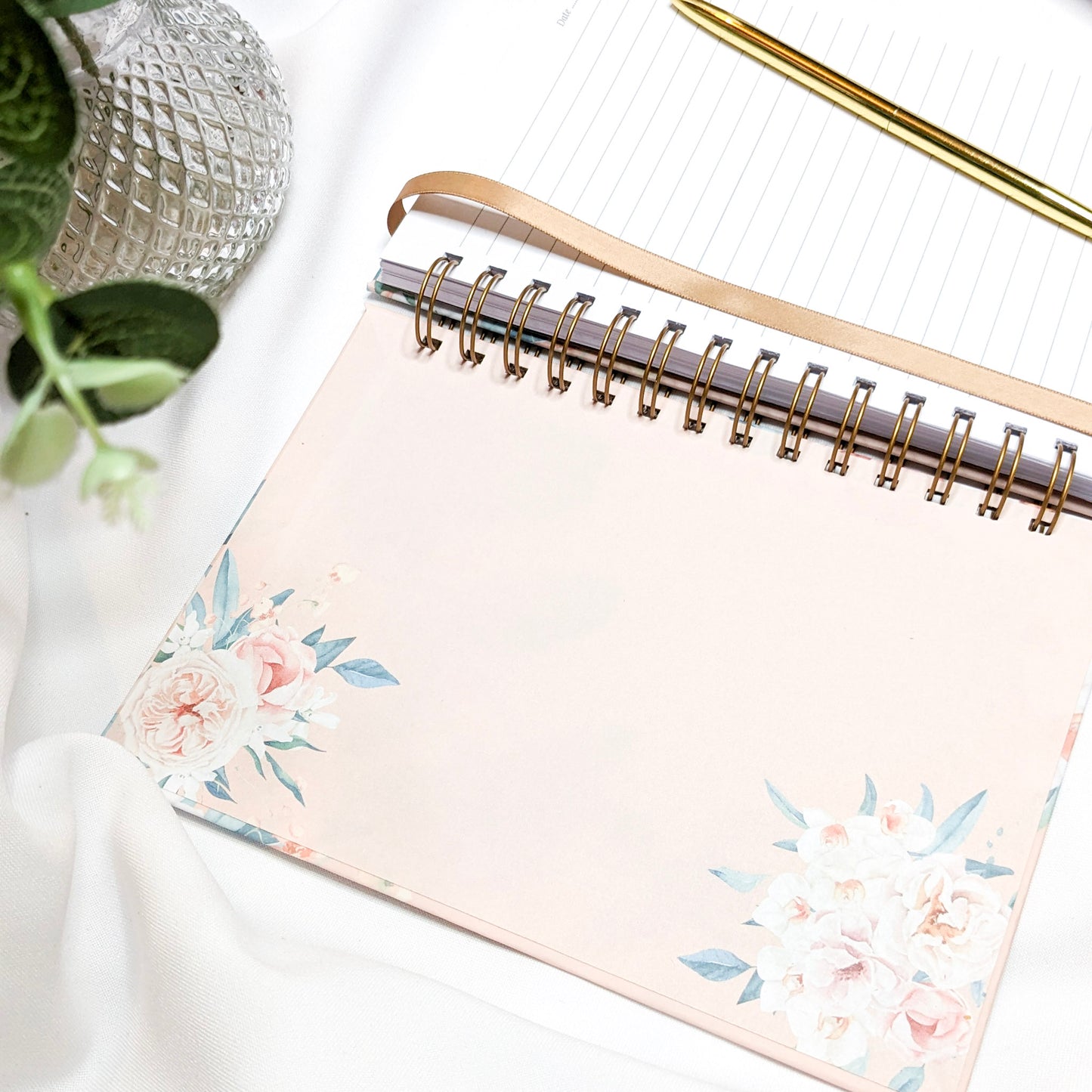 Personalised Floral Notebook